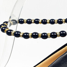(Black) Pearl Heart Shoe Necklace for Wedding & Birthday