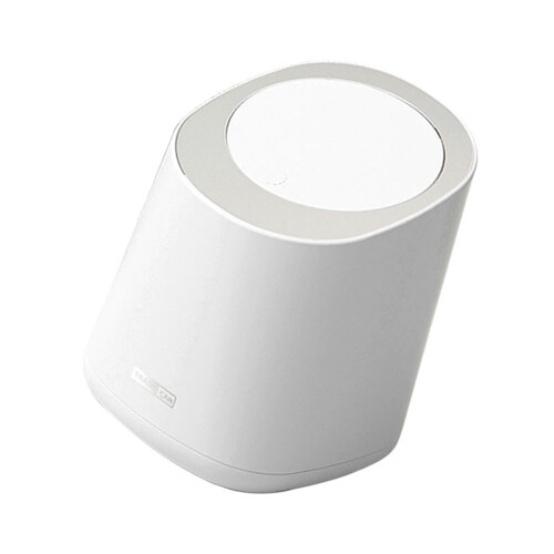 Mini Countertop Garbage Can Ivory White 13x14.7x17