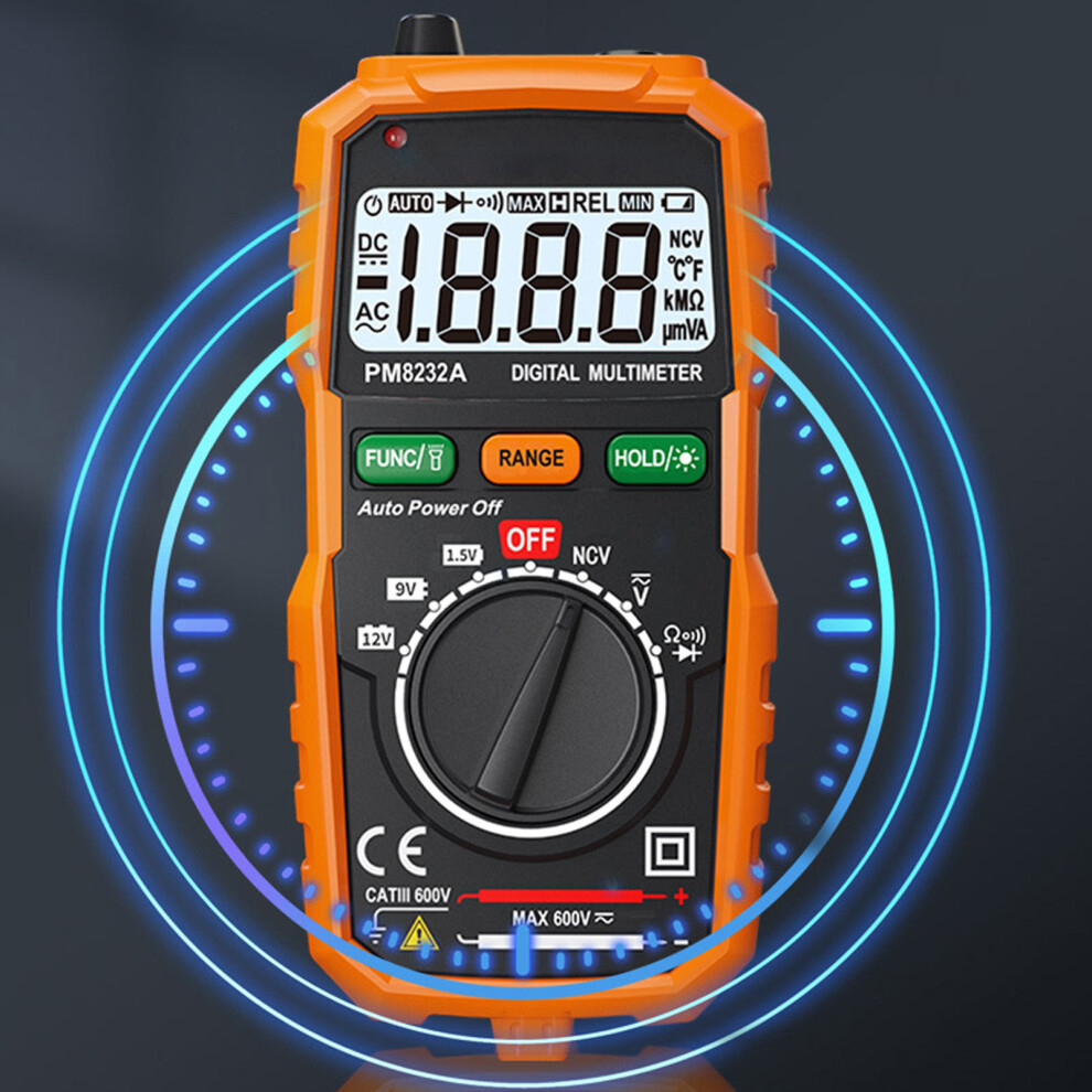 Mini Digital Multimeter, High Accuracy, 3Â½ Digit Lcd, 600V 8411388113350