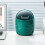 Desktop Trash Can S Green Plastic with Lid Mini 13