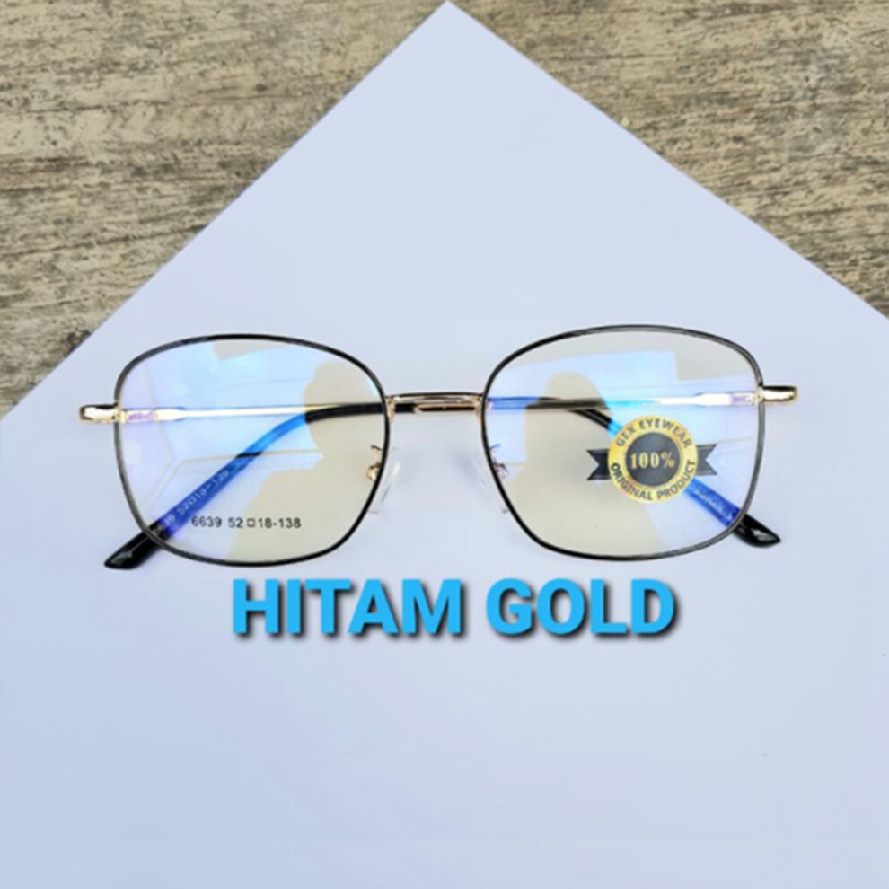 Dachuang Beauty Black/Gold/Blue ( Frame, Anti- Light Discoloration) Light Blocking Glasses For Men & Women