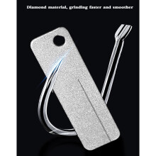 (Two-sided) Portable Fishing Hook Sharpener - Anti-Skid Grinder Gift