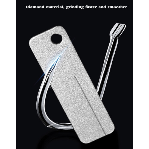 (Two-sided) Aiguiseur d'Hameçon Portable Antidérapant Cadeau