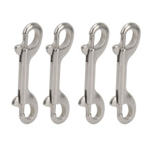Stainless Steel Double Ended Bolt Snap Hook Marine Grade 316 Chain Clip 115mm