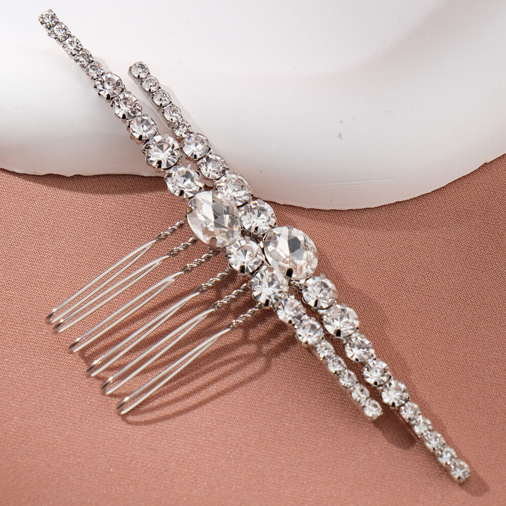 Dachuang Beauty Unisex (Hs-J7079s) Sparkling Rhinestone Wedding Hair Comb For Women