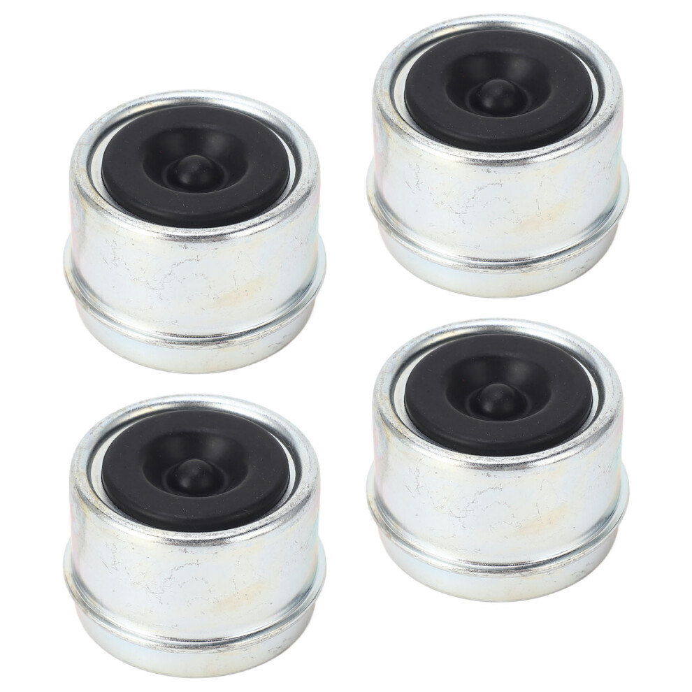 Trailer Hub Dust Cap Set 4Pcs 1.98In With Rubber Plugs For Lb Hubs 4971388114442