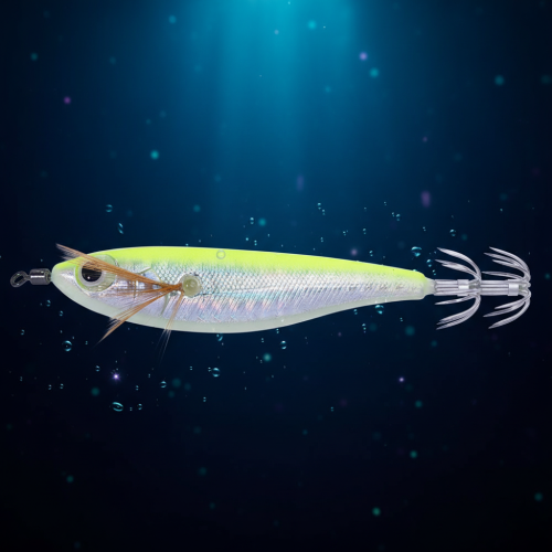 (Light Yellow, 10CM 9G) Appât Crevette Luminescente pour Pêche de Nuit 1