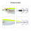 (Light Yellow, 10CM 9G) Appât Crevette Luminescente pour Pêche de Nuit 4