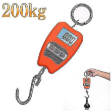 Professionelle digitale Industriewaage 200 kg, Dynamometerhakenfeder f74