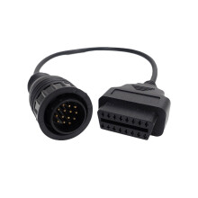 Kompatibel mit Benz MB 38-Pin auf 16-Pin OBD2 OBD II Diagnoseadapter für Mercedes 38-Pin OBD-Anschluss - JV