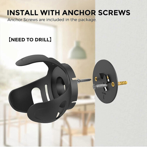 Support mural compatible avec l'enceinte connectée Echo Dot 5e/4e génération. 1