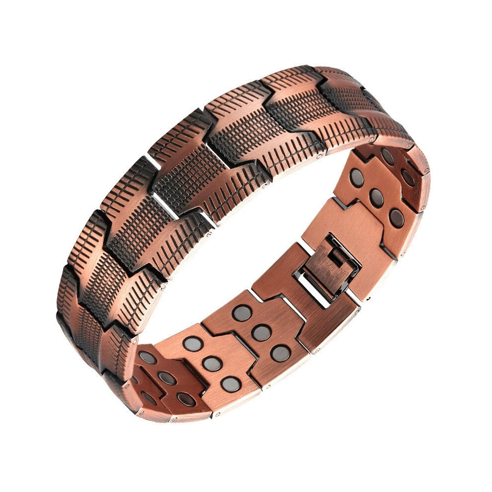 Mens Copper Magnetic Bracelet 3x Strength 99.99_usmddsa