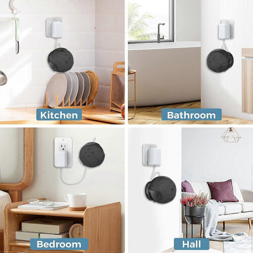 Support mural compatible avec l'enceinte connectée Echo Dot 5e/4e génération. 2