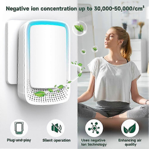 3-Pack Negative Ion Air Purifiers with EU Plug for Home Use 1