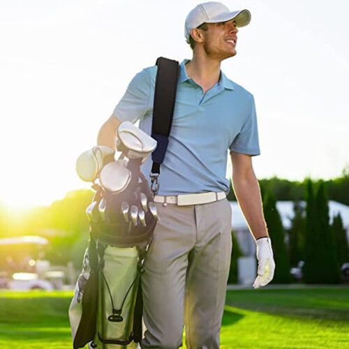 Adjustable Golf Bag Strap, Single Padded Adjustable Straps, Universal Backpack Shoulder Strap with 2