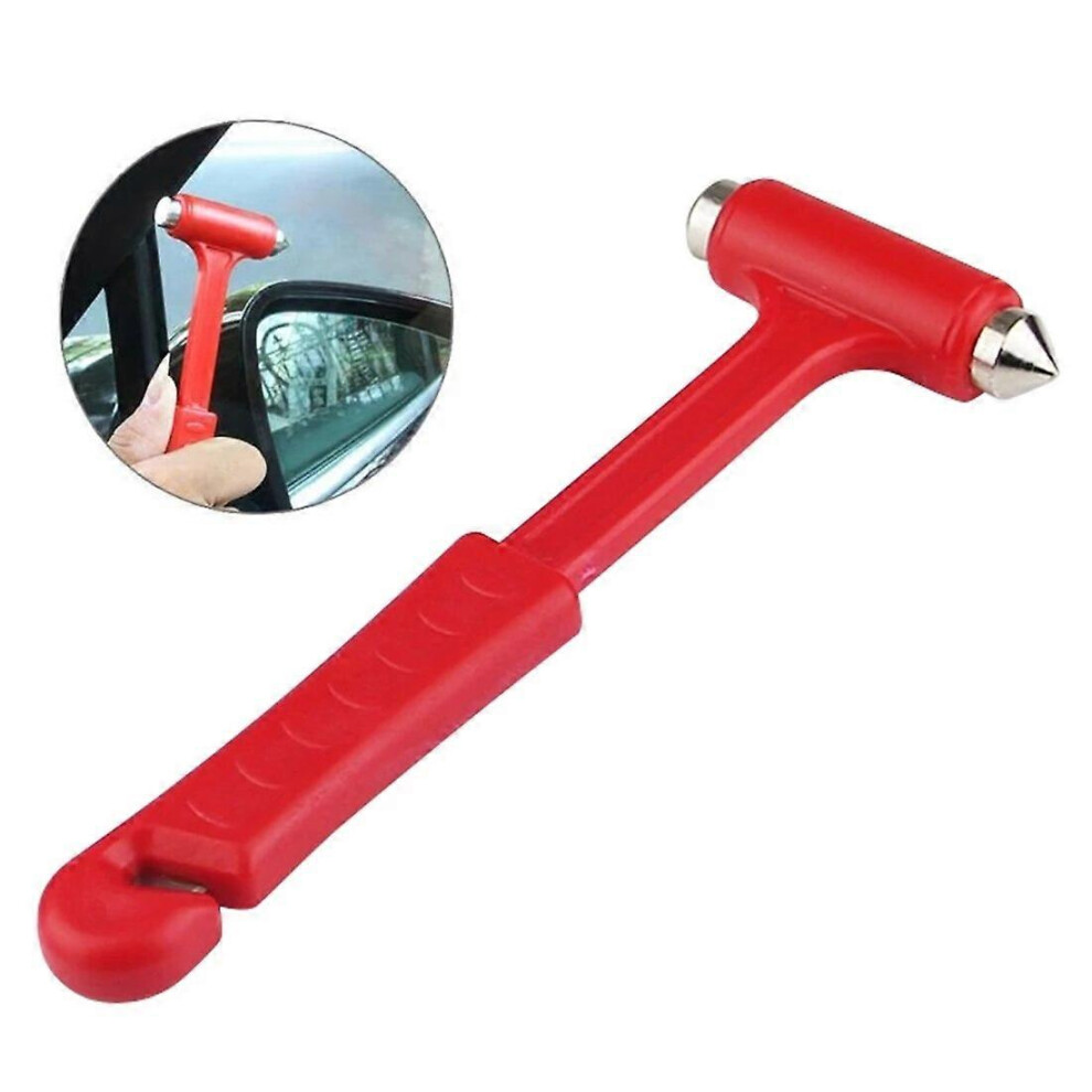 Emergency Escape Tool Car Self-Help Escape Hammer Fire Emergency Window Breaker Knocking Glass Artifact Car Rescue Hammer Red 6485316769331