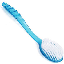 Long Handled Plastic Body Bath Shower Back Brush Skin Cleaning Blue