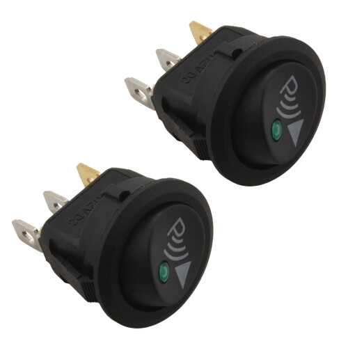 2X Round 3 Pin Rocker / Parking Off  Front Rear Walking Sensor
