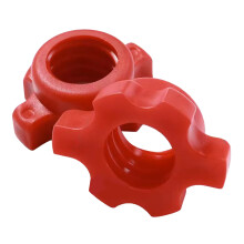2PCS Colliers à écrou à rotation en PVC rouge, antidérapants, fixation sécurisée