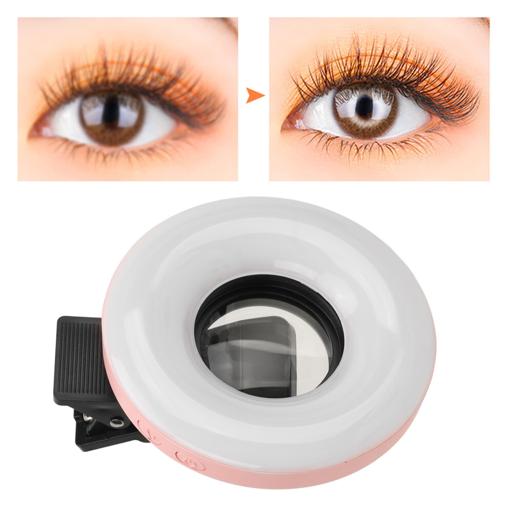 15X Macro Lens With Clip & Led 3000K-6500K, Light/Pink 8021388115652