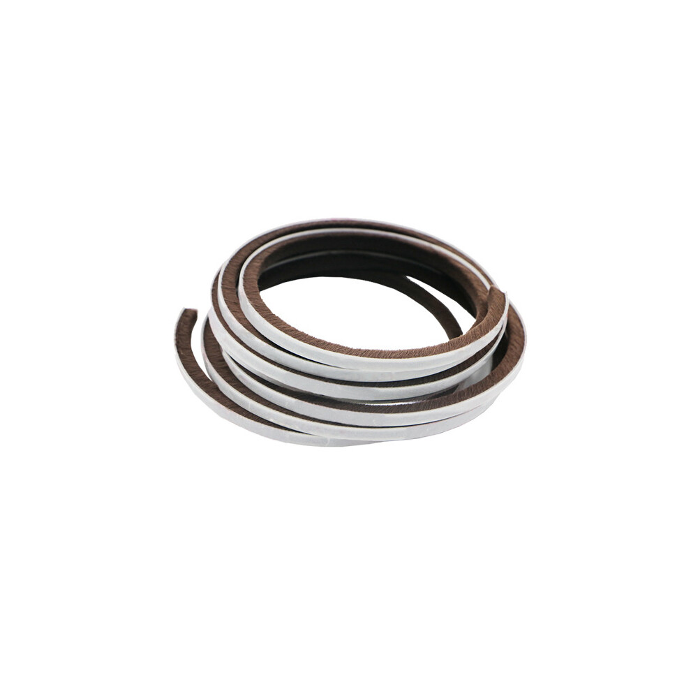 (Brown) 5M Self-Adhesive Door Seal Windproof Strip 6424024565552