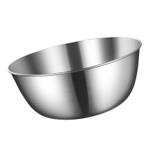 Silberne Edelstahl-Rührschüssel 2200 ml, 22  10 cm