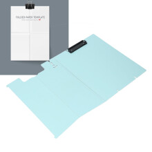 Clipboard da scrivania A4 in plastica PP blu, porta documenti per studenti