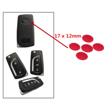 5pcs/lot For Toyota Levin Camry Reiz Highlander Corolla Remote Key Logo Key Sticker Size 16.5*11.5