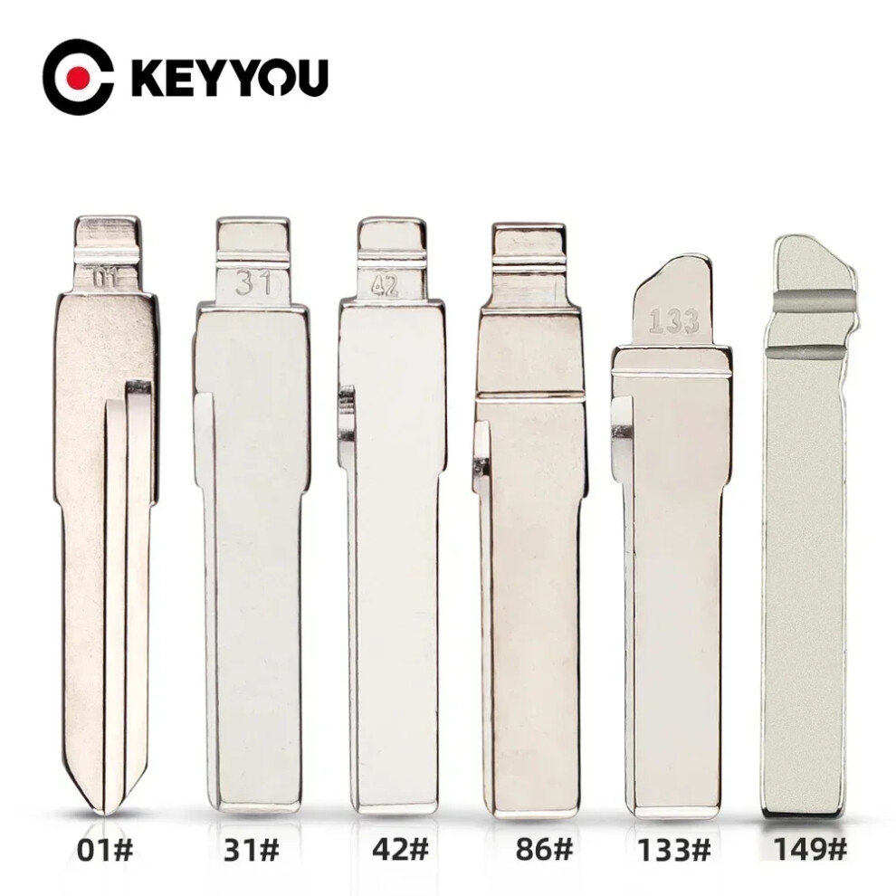 5Pcs Replacement Car Key Blade For Audi Vw Polo Passat B5 Tiguan Golf Santana Bora Seat Skoda #01 #42 #31 #86 #133 #149 6935161648492