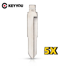 5PCS Metal Blank Uncut Flip KD Remote Key Blade Type #45 for Domestic Truck Minibus