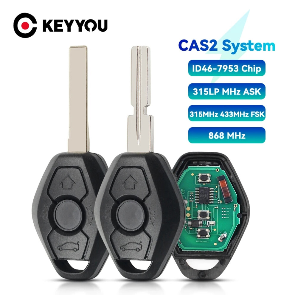 315 434 868 Mhz For Bmw 3 5 Series E63 E64 Cas2 System Id46 Pcf7944 Smart Control Hu58 Hu92 With Battery Car Remote Key 6935161643114
