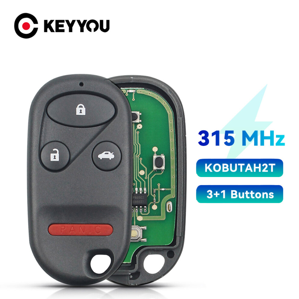 313.8Mhz Fcc:kobutah2t 4 Button Smart Remote Key Fob For Honda Accord Acura Tl 1998 1999 2000 2001 2002 2003 6935161643091