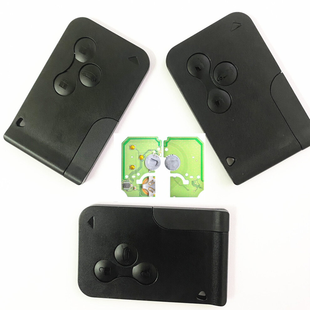 2Pcshigh Quality 3 Button Remote Key 433Mhz Pcf7947 Chip For Renault Megane 2 3 Scenic Clio 2003-2008 Emergency Grand Smart Card 6935161640311