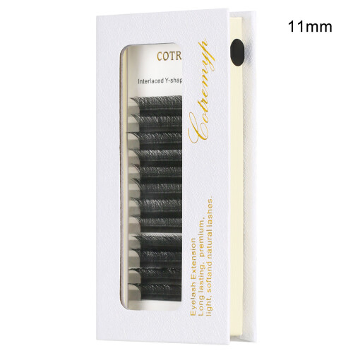 (11mm) Realistic Y-Shape Eyelashes for Women - Easy DIY Makeup