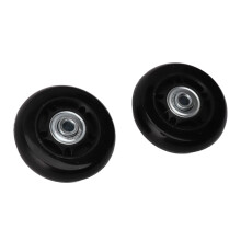 2pcs Luggage Wheels 76x24mm 3.0x0.9in PU Rubber