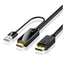 4K -Kompatibles auf  DP-Konverterkabel HDTV-Stecker auf DP-Buchse Adapter Konvertierung für Laptop-Monitor-Stecker