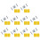 10 Pezzi LSM6DSV + Modulo QMC6309 per Tracker SlimeVR e per Tracker Slime Smol, Modulo Sostitutivo ICM-45686 + Modulo QMC6309 9