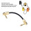 Flat Patch Pedal Cable 15cm / 5.9in Gold PVC 6