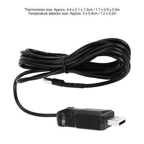 WiFi Fish Tank Thermometer ABS 4.4 x 2.1 x 1.2cm 1