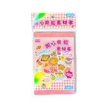 (Sweetheart food test) Colorful Cartoon Dessert Stickers for Kids, Girls Gifts