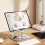 Tabletständer Desktop silbernes Aluminium drehbar 4