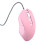LED Mouse Type-C Pink Compact Silent USB Wired 1