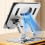 Tabletständer Desktop silbernes Aluminium drehbar 12
