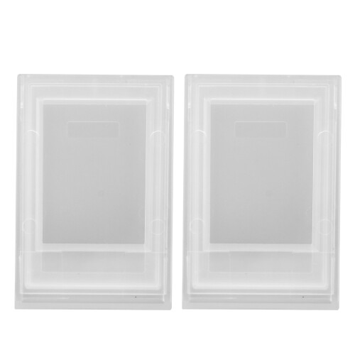 2pcs L-Shaped Photo Frame 9.6x4.3x6.8 Transparent 2