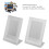 2pcs L-Shaped Photo Frame 9.6x4.3x6.8 Transparent 4