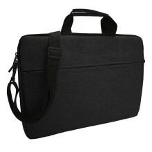 Wasserdichte 15,6 Zoll Polyester-Laptoptasche Schutz Schwarz für Reisen & Business