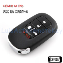 5 Buttons Smart Remote Car Key Fob 433MHz 4A Chip for Honda Accord CR-V Civic 2022 2023 2024 FCC ID: KR5TP-4, 7812D-TP-4