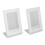2pcs L-Shaped Photo Frame 9.6x4.3x6.8 Transparent 14