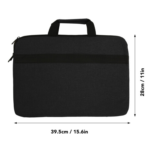Waterproof 15.6Inch Laptop Sleeve Case Portable Polyester Notebook Protector Black 1
