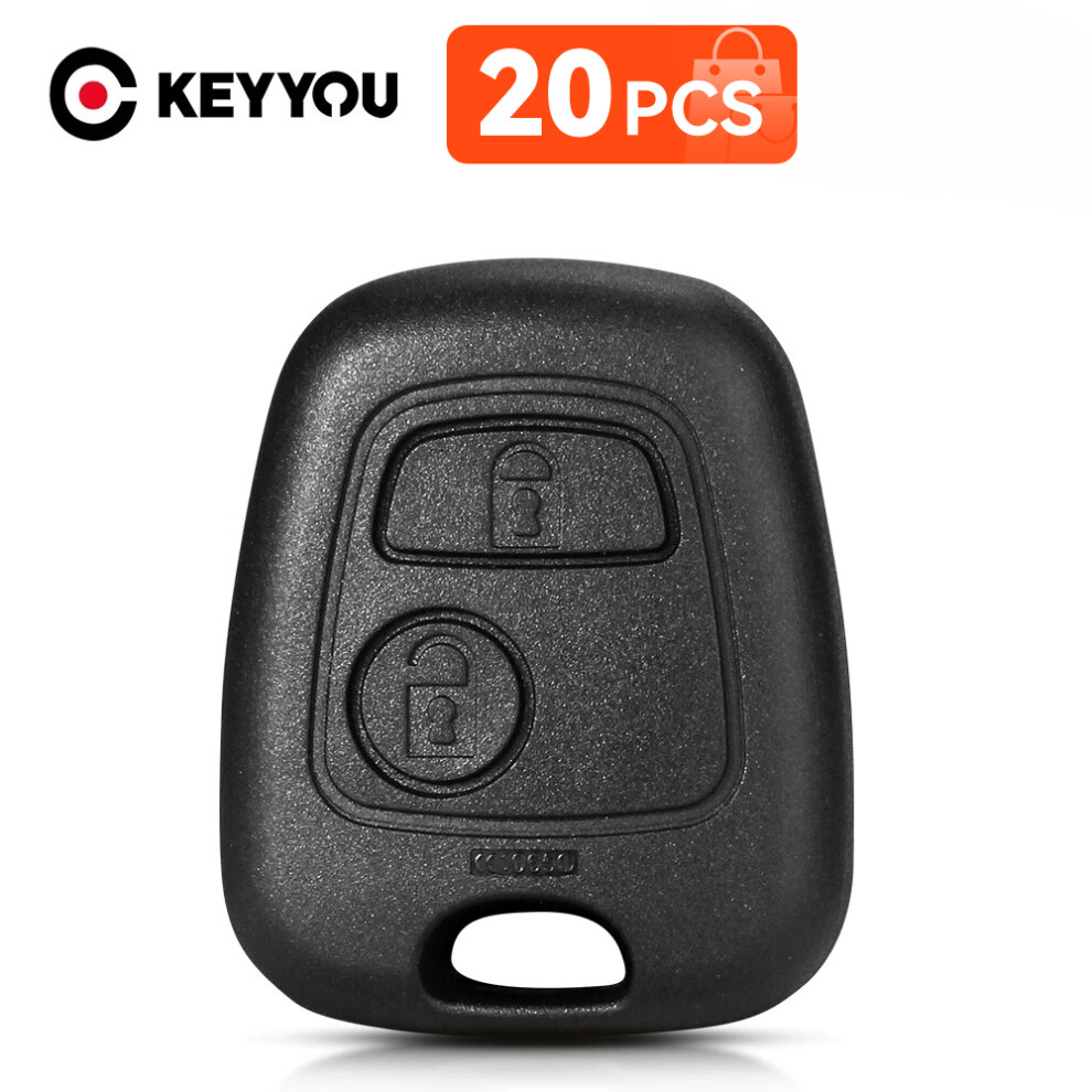 20Pcs Car Remote Key Shell For Citroen C1 C4 Peugeot 107 207 307 407 206 306 406 For Toyota Aygo Key Fob Replacement Case 6935161638349